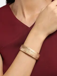 SOHI Gold-Plated Kada Bracelet