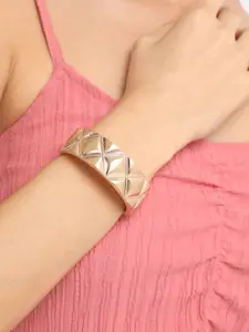 SOHI Gold-Plated Cuff Bracelet