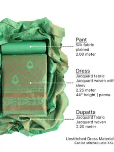 Sun Fashion And Lifestyle Woven Design Printed Organza Unstitched Dress Material