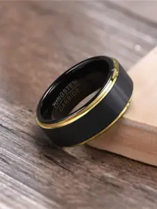 VIEN Men Titanium Stainless Steel Finger Ring