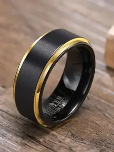 VIEN Men Titanium Stainless Steel Finger Ring