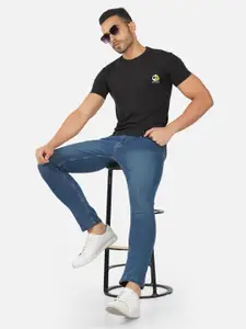 CHOZI Graphic Printed Round Neck Cotton T-shirt