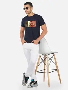 CHOZI Graphic Printed Round Neck Cotton Regular T-shirt