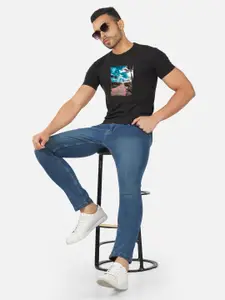 CHOZI Graphic Printed Round Neck Cotton Regular T-shirt