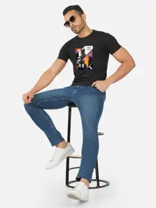 CHOZI Regular Fit Graphic Printed Round Neck Short Sleeve Cotton T-Shirt