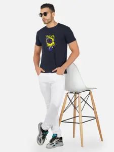 CHOZI Regular Fit Graphic Printed Round Neck Short Sleeve Cotton T-Shirt