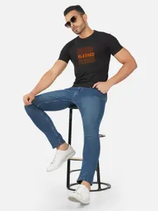 CHOZI Typography Printed Cotton T-shirt