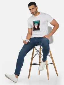 CHOZI Graphic Printed Cotton T-shirt