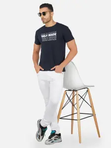 CHOZI Typography Printed Cotton T-shirt