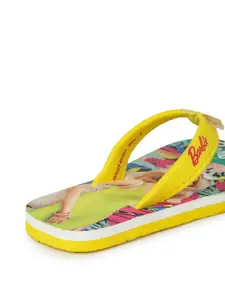 toothless Girls Barbie Printed Rubber Thong Flip-Flops