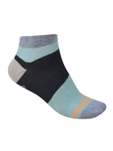 Dollar Socks Men Pack Of 5 Colourblocked Cotton Ankle Length Socks