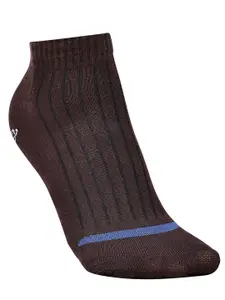 Dollar Socks Men Pack of 3 Cotton Striped Ankle-Length Socks
