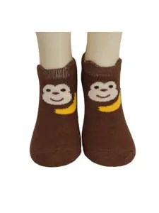 Yellow Bee Infants Boys Pack Of 3 Patterned Anti Skid Cotton Ankle length Socks