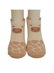 Yellow Bee Boys Pack Of 3 Patterned Anti-Skid Ankle Length Socks