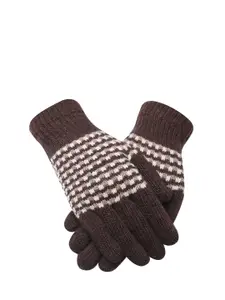 LOOM LEGACY Men Winter Acrylic Patterned Gloves