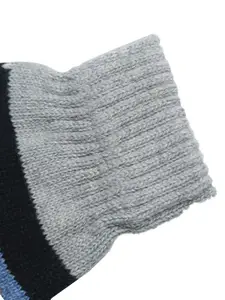 LOOM LEGACY Men Patterned Winter Acrylic Woollen Hand Gloves