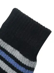 LOOM LEGACY Men Patterned Winter Acrylic Woollen Hand Gloves