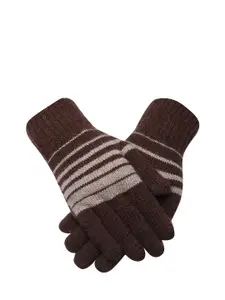 LOOM LEGACY Men Winter Acrylic Woollen Gloves