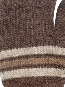 LOOM LEGACY Men Striped Winter Acrylic Woollen Hand Gloves