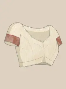 SERONA FABRICS Floral Embroidered Zari Banarasi Saree