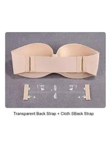 BRACHY Heavily Padded Strapless Bandeau Bra & Briefs