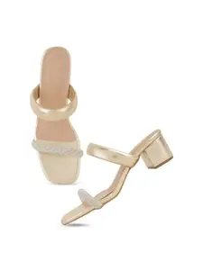 SCENTRA Embellished Block Heels