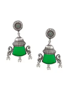 DASTOOR Oxidise Silver Plated Drop Earrings