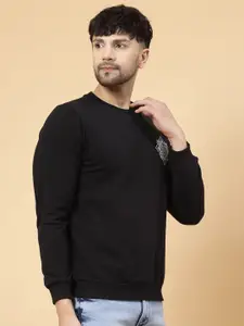 Rigo Men Printed Fleece Pullover Casual Sweatshirt