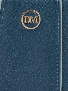 Da Milano Women Striped Leather Two Fold Wallet