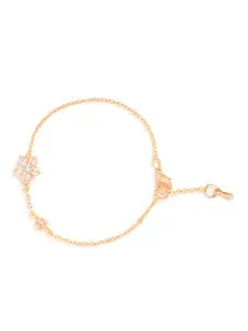 MINUTIAE Brass Rose Gold-Plated Link Bracelet