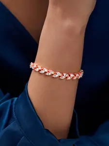 MINUTIAE Rose Gold-Plated Crystals Link Bracelet