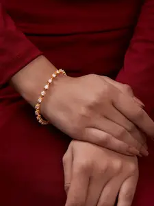 MINUTIAE Brass Gold-Plated Link Bracelet