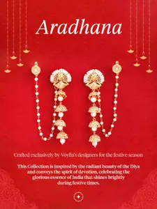 Voylla Gold-Plated Charm Bracelet