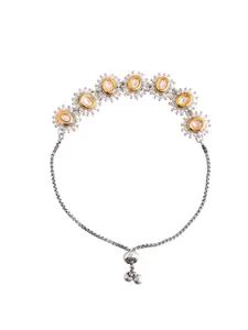 Voylla Silver-Plated Charm Bracelet