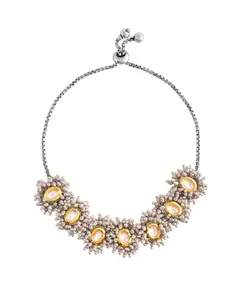 Voylla Silver-Plated Charm Bracelet