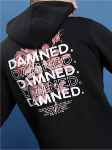 KETCH Typography Printed Hooded Sweatshirt