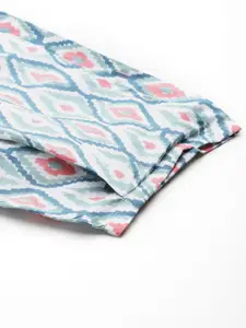 MBeautiful Geometric Printed Organic Cotton Lounge Pants