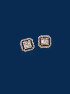 Mirana Gold-Plated Contemporary Studs Earrings