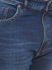 John Pride Men Jean Regular Fit Mid-Rise Light Fade Cotton Stretchable Jeans