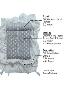 Sun Fashion And Lifestyle Ethnic Motifs Printed Unstitched Dress Material