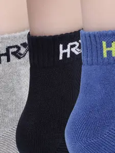 HRX by Hrithik Roshan Men Quarter length Pack of 3 Socks