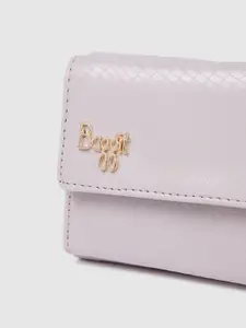 Baggit Women Textured Three Fold Wallet