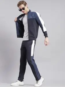 Monte Carlo Colourblocked Stand Collar Cotton Tracksuits