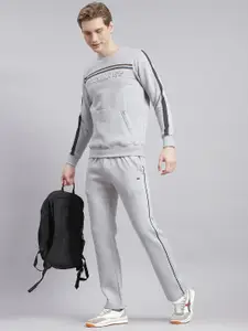 Monte Carlo Typography Printed Round Neck Cotton Tracksuit