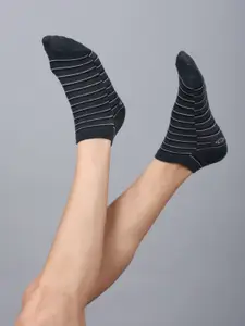 Dollar Socks Men Pack Of 3 Assorted Cotton Shoe Liners-Length Socks