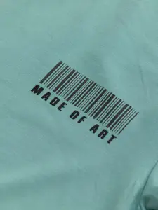 Snitch Blue Round Neck Cotton T-shirt