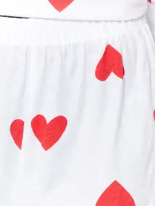 Trendyol Graphic Printed Pure Cotton Top And Shorts