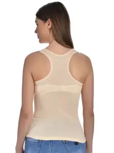 Aimly Pack Of 3 Pure Cotton Sleeveless T-Back Camisoles