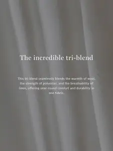 Andamen Men Mid-Rise Wool Ultra Pleated Trousers