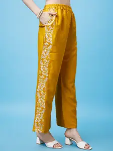 KALINI Floral Embroidered Top With Trouser Co-Ords